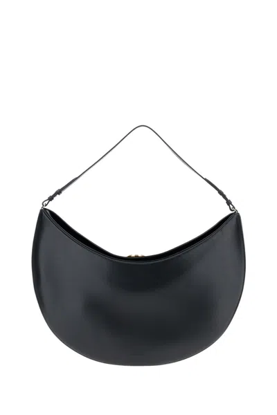 Jacquemus Half-moon Calf Leather Shoulder Bag In Pink