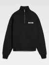 Jacquemus Grog Grain Zip-neck Sweatshirt