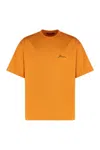 Jacquemus Halteres Cotton Crew-neck T-shirt In Orange