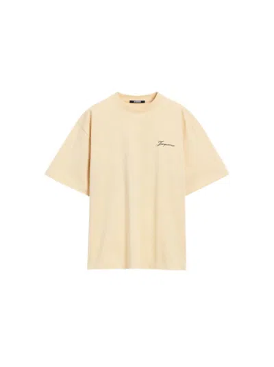 Jacquemus Halteres Tee Athletic Club Beige In Neutral