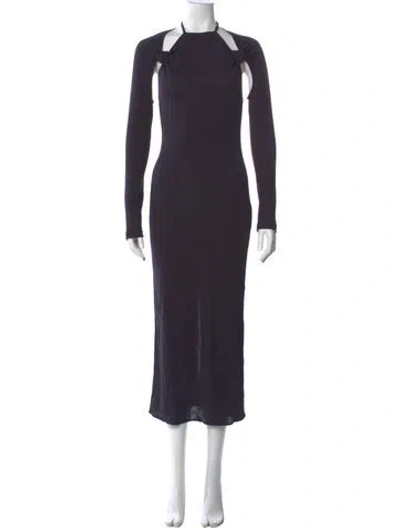 Pre-owned Jacquemus Halterneck Long Dress W/ Tags In Black