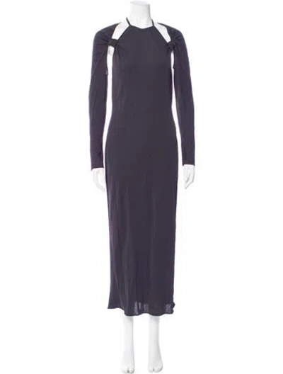 Pre-owned Jacquemus Halterneck Midi Length Dress In Gray