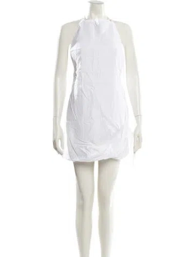Pre-owned Jacquemus Halterneck Mini Dress In Neutral
