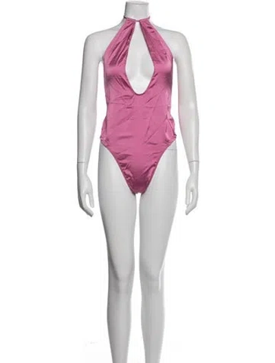 Pre-owned Jacquemus Halterneck Sleeveless Bodysuit W/ Tags In Pink