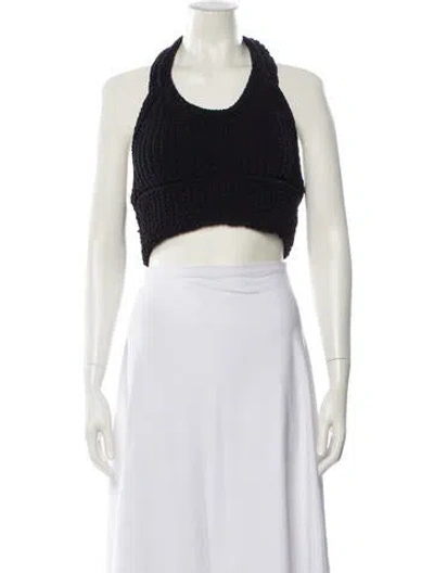 Pre-owned Jacquemus Halterneck Sleeveless Crop Top In Neutral