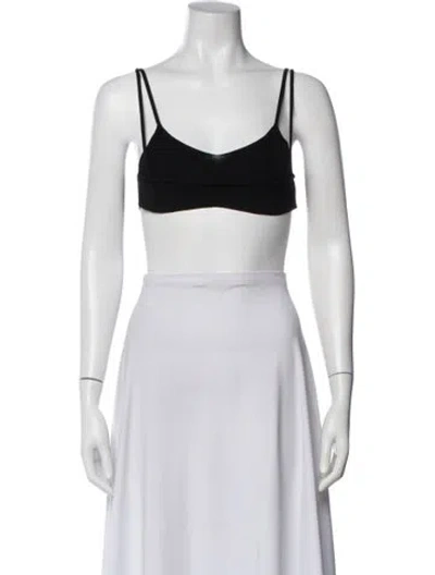 Pre-owned Jacquemus Halterneck Sleeveless Sports Bra In Black