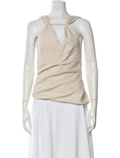 Pre-owned Jacquemus Halterneck Sleeveless Top In Neutral