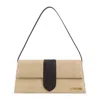 Jacquemus Natural Beige Raffia Le Bambino Long Handbag In Neutral