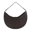 Jacquemus Large Ovalo Calf Leather Hobo Bag In Brown
