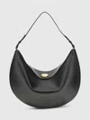Jacquemus Black Calf Leather Bos Taurus Shoulder Bag In Black