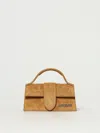 Jacquemus The Mini Bambino Suede Top Handle Bag