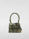 Jacquemus Le Chiquito Moyen Boucle Leather Handbag In Green