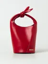 Jacquemus Le Petit Tourni Bucket Bag In Red