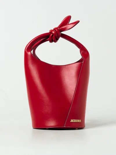 Jacquemus Le Petit Tourni Bucket Bag In Red