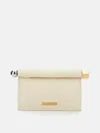 Jacquemus 'la Petite Pochette Rond Carré' Clutch In White