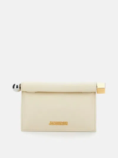 JACQUEMUS CLUTCH JACQUEMUS WOMAN COLOR WHITE,H20221001