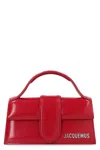 Jacquemus Rectangular Smooth Top Handle Shoulder Bag In Red