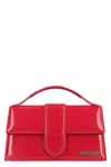 Jacquemus Rectangular Smooth Top Handle Shoulder Bag In Red