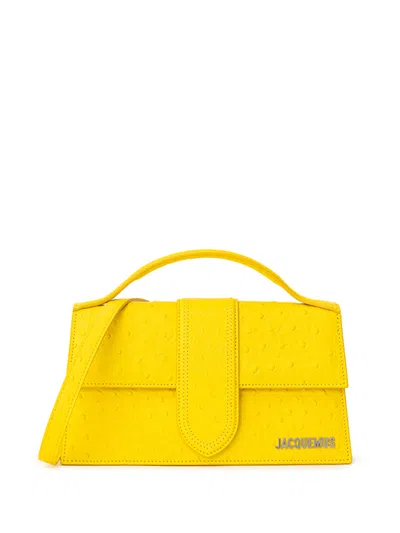 Jacquemus Handbag Le Grand Child Croisiere In Leather Yellow