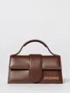 Jacquemus Calf Leather Shoulder Bag With Detachable Strap In Brown