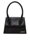Jacquemus Le Grand Chiquito Bag Leather Large In Black