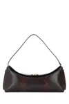 Jacquemus The Ovalo Snakeskin Embossed Leather Shoulder Bag In Brown