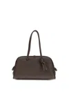 Jacquemus Brown Calf Leather Bos Taurus Handbag In Brown