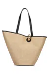 Jacquemus Le Bambola Leather-trimmed Basket Bag