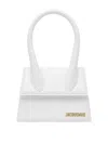 Jacquemus Women Le Chiquito Moyen Leather Bag In White
