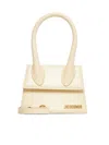 Jacquemus Le Chiquito Moyen Leather Handbag In White