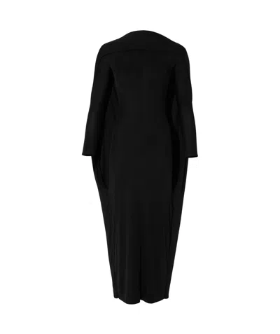 Jacquemus Hanging High-neck Dress In Black