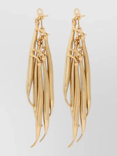 Jacquemus Haricot Teardrop Chain Brass Earrings