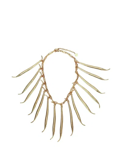 Jacquemus Haricots Bean-charm Necklace In Gold