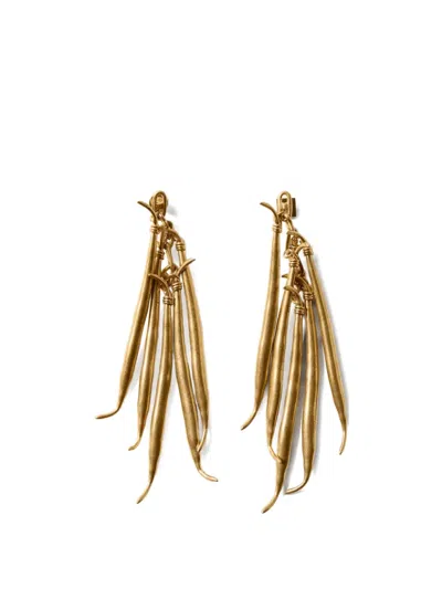 Jacquemus Haricots Earrings In Gold