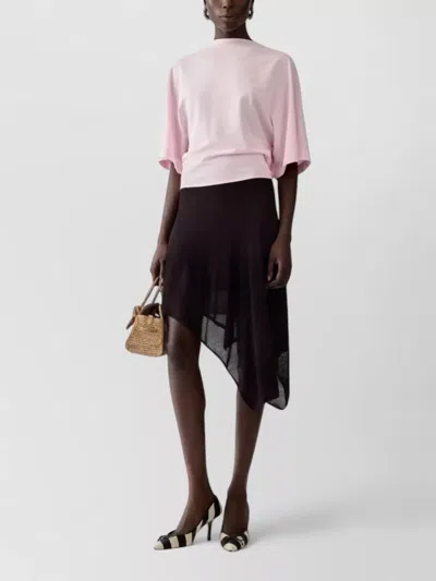 Jacquemus Harvest Knit Top High Neck Open Back In Pink