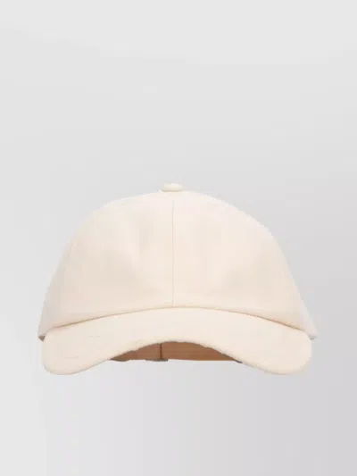 Jacquemus Hat Brimmed Ventilation Eyelets In Beige