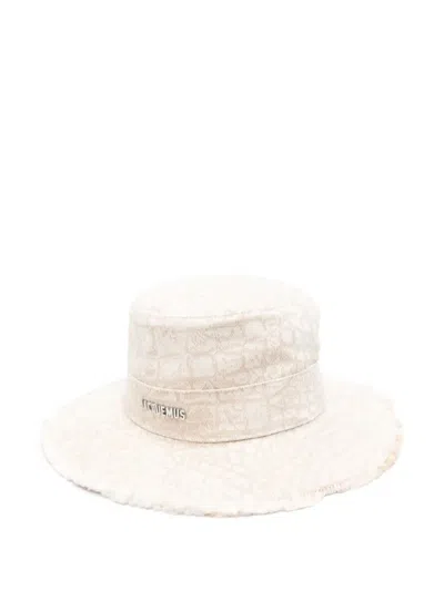Jacquemus Hat In Croco Beige