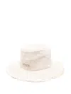 Jacquemus Hat In Croco Beige