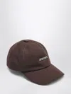 Jacquemus Gadjo Baseball Cap In Brown