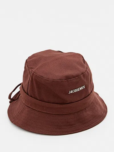 Jacquemus The Gadjo Cotton Hat In Brown