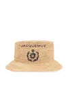 Jacquemus Hat With Logo In Beige