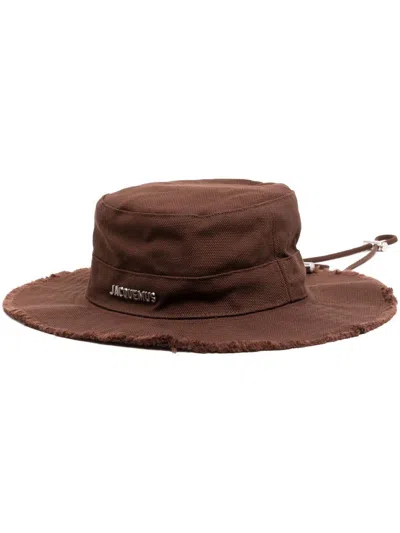 Jacquemus Le Bob Artichaut Bucket Hat In Brown