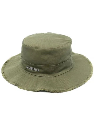 Jacquemus Hat With Logo In Green