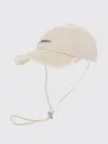 Jacquemus Women Artichaut Baseball Cap With Distressed Brim In Neutral