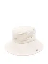 Jacquemus Adjustable Straps Wide Brim Hat In Beige