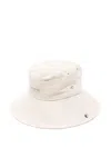 Jacquemus Adjustable Straps Wide Brim Hat In Beige