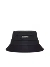 Jacquemus Le Bob Gadjo Cotton Hat In Black