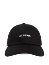 Jacquemus Ear Flaps Artichoke Cap In Black