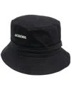 Jacquemus Logo Hat In Black