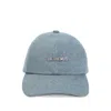 Jacquemus Women Gadjo Denim Baseball Cap With Logo Plaque In Blue